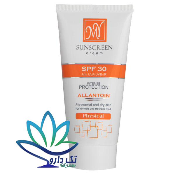 کرم ضد آفتاب فیزیکال SPF30 مای مناسب پوست های معمولی تا خشک 50 میلی لیتر